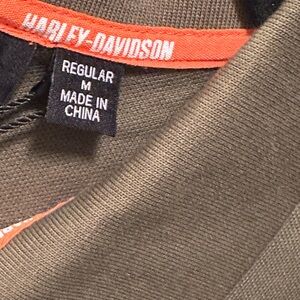 Harley Davidson polo army green NWT SZ Medium